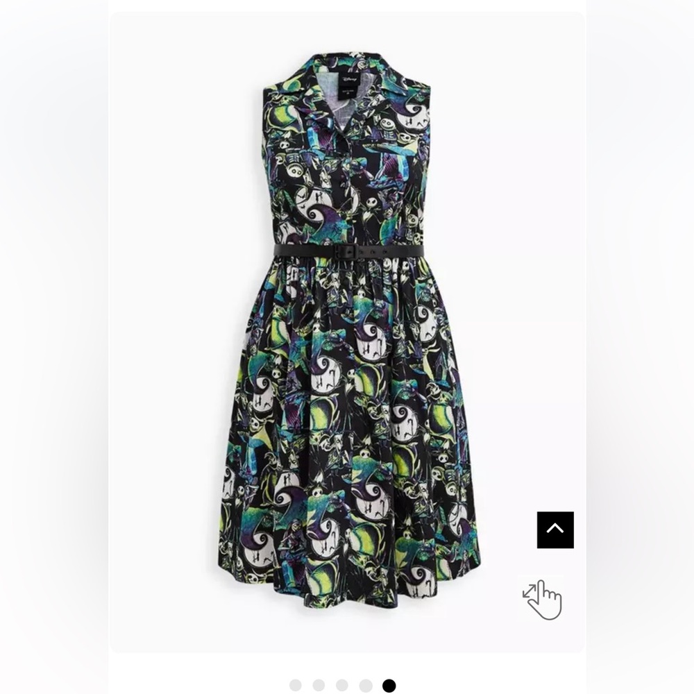 Torrid Disney Nightmare Before Christmas Retro Swing Dress Size 30 NWT